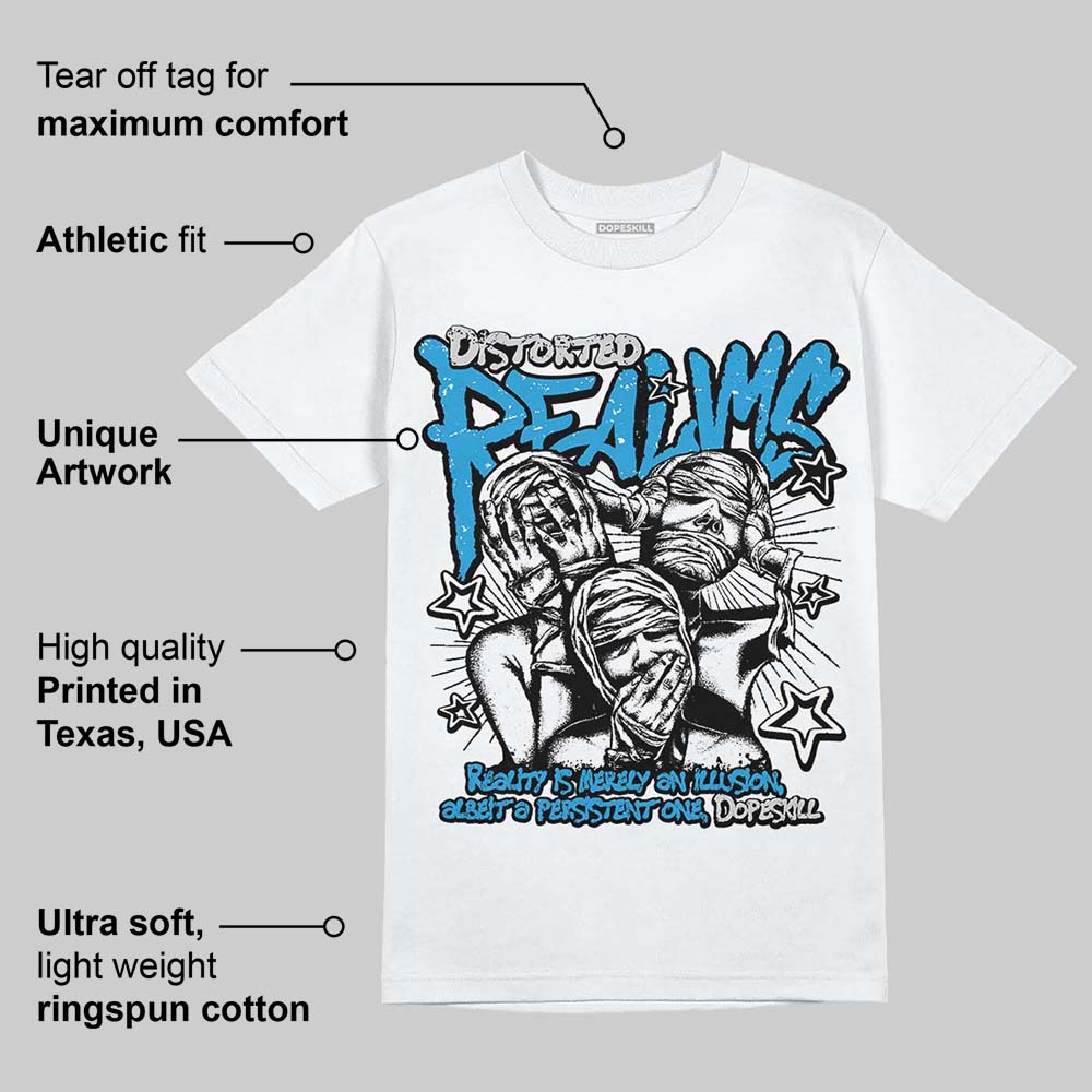Military Blue 4s superstreetwear T-Shirt Distorted Realms Graphic