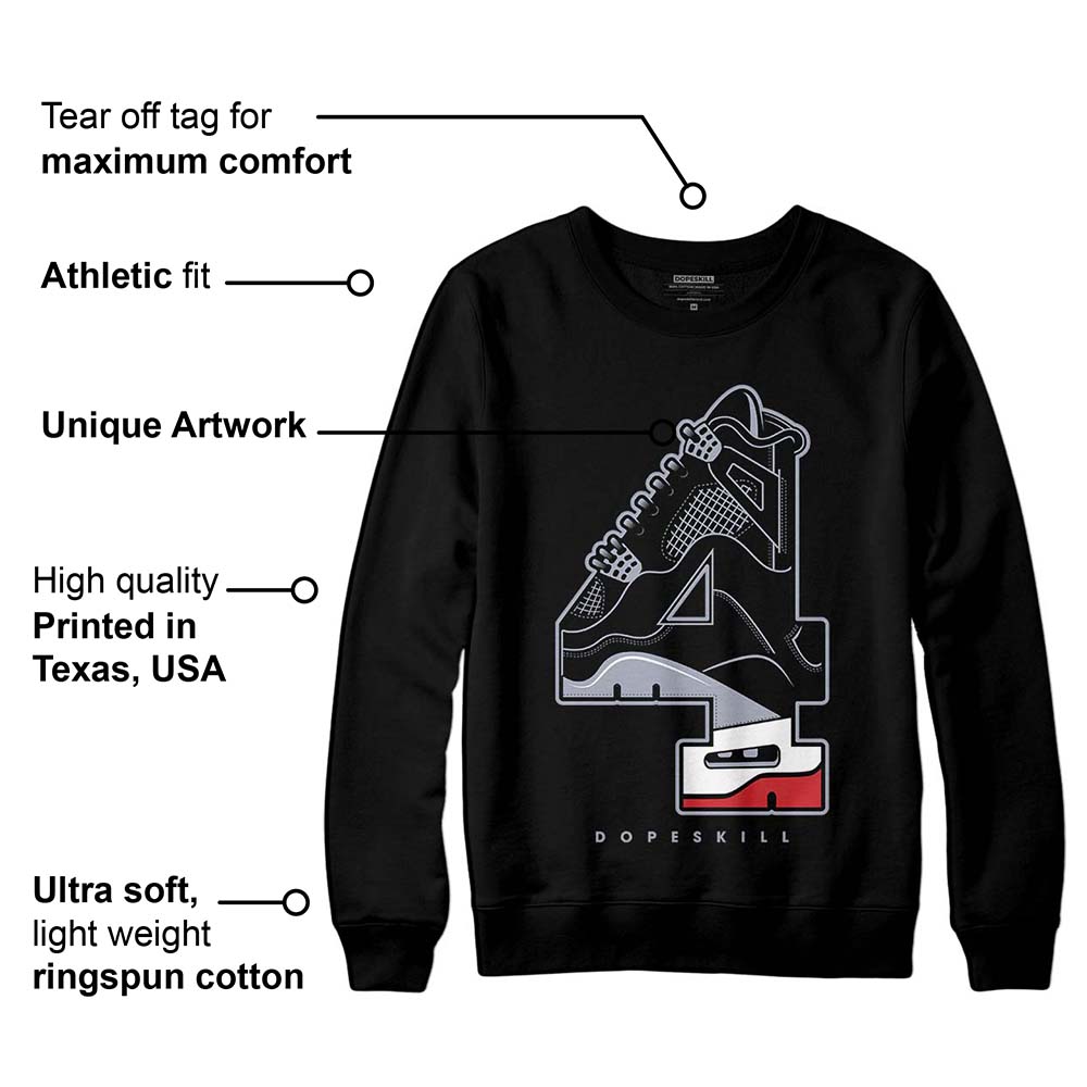 Bred Reimagined 4s superstreetwear Sweatshirt No.4 Graphic