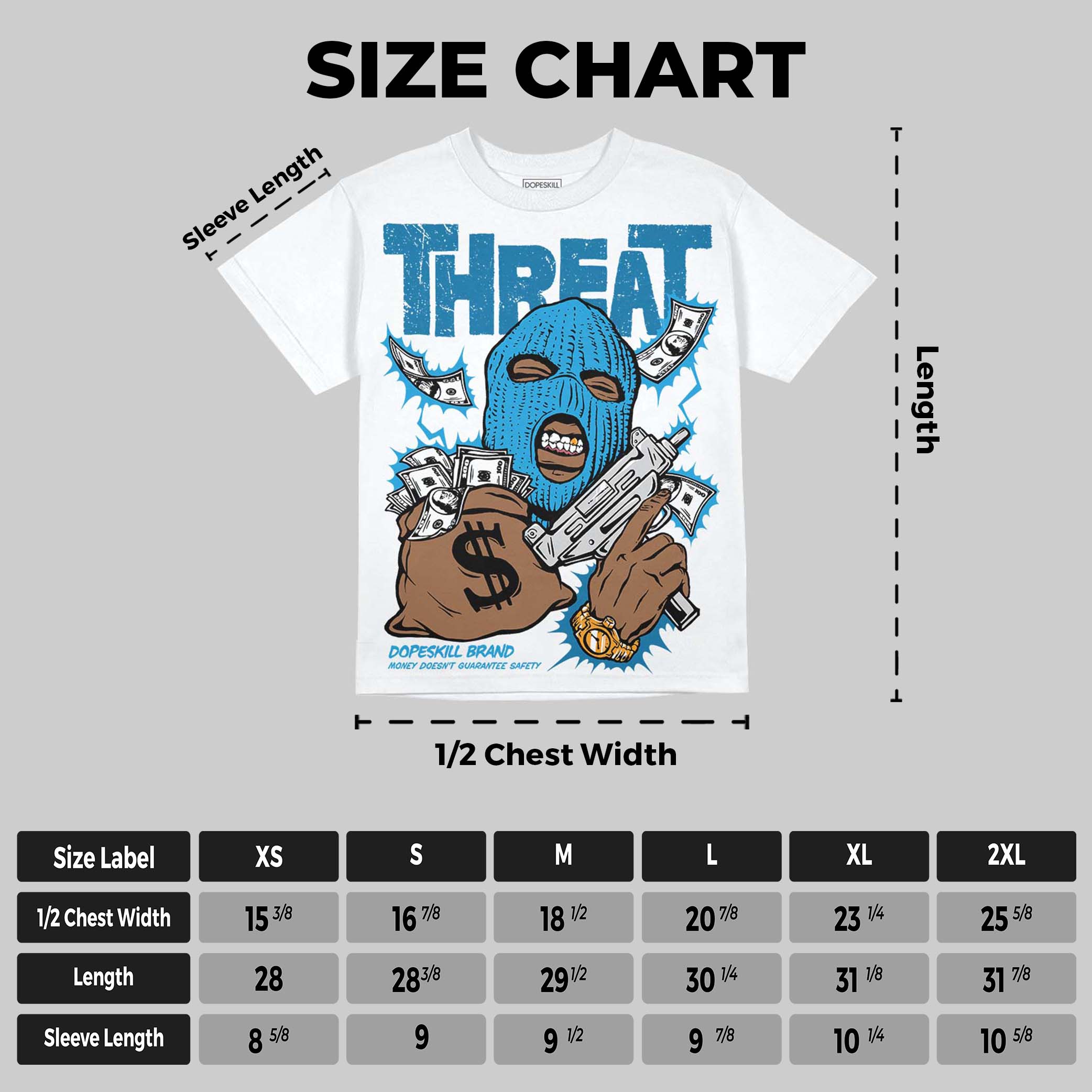 Military Blue 4s superstreetwear Oversize Print T-Shirt Under Threat Graphic