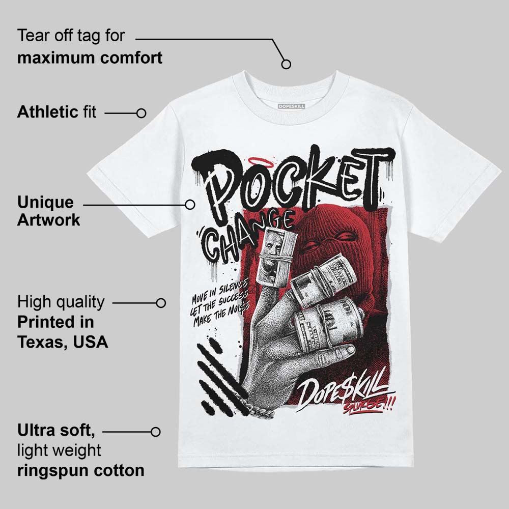 Bred 11s superstreetwear T-Shirt Pocket Change Graphic