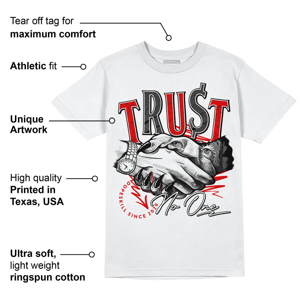 Red Cement 4S superstreetwear T-Shirt Trust No One Graphic
