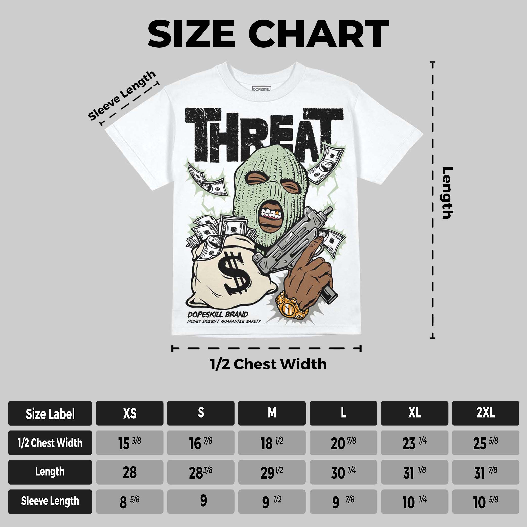 Seafoam 4s 2025 superstreetwear Oversize Print T-Shirt Under Threat Graphic