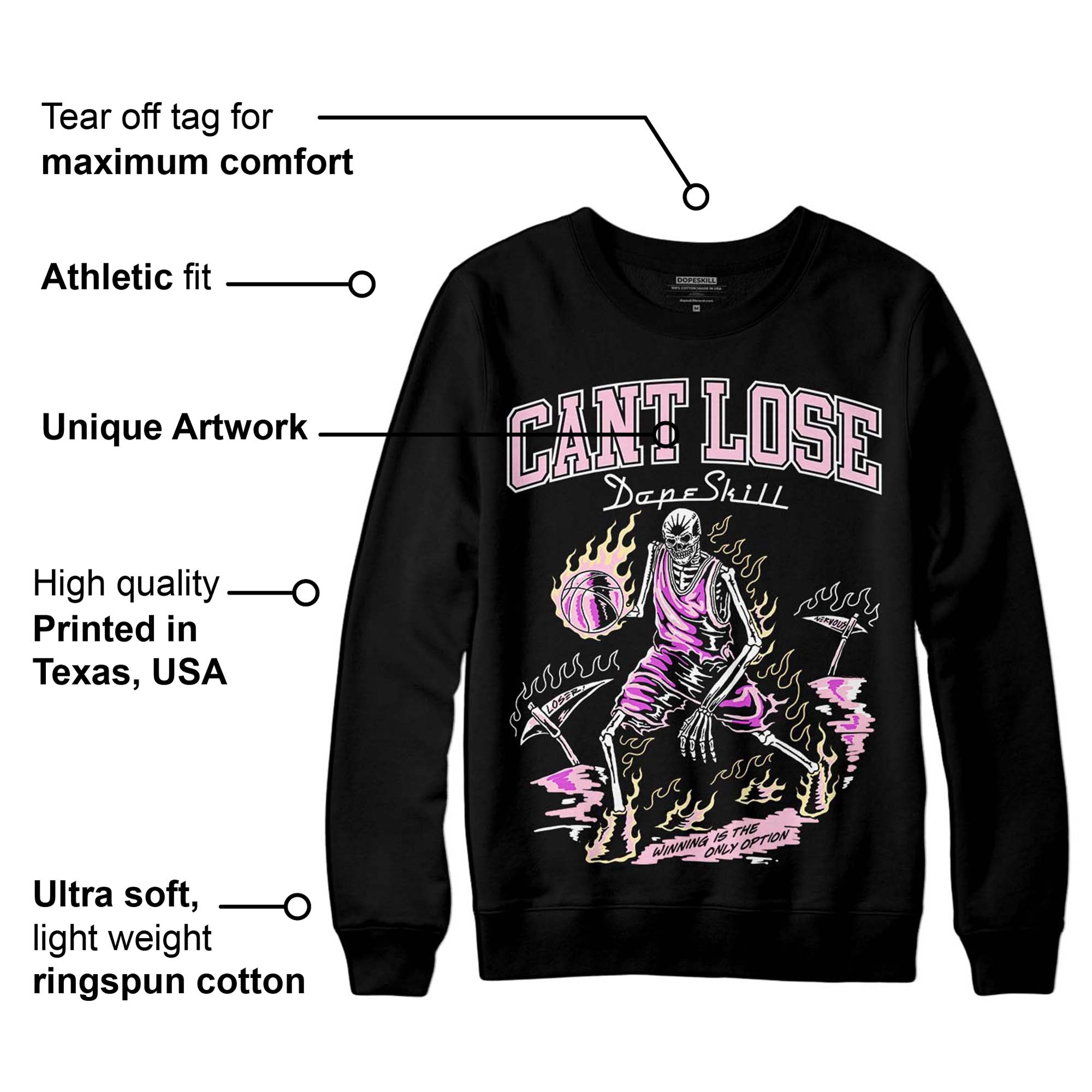 Dunk Low Pink Foam superstreetwear Sweatshirt Cant Lose Graphic