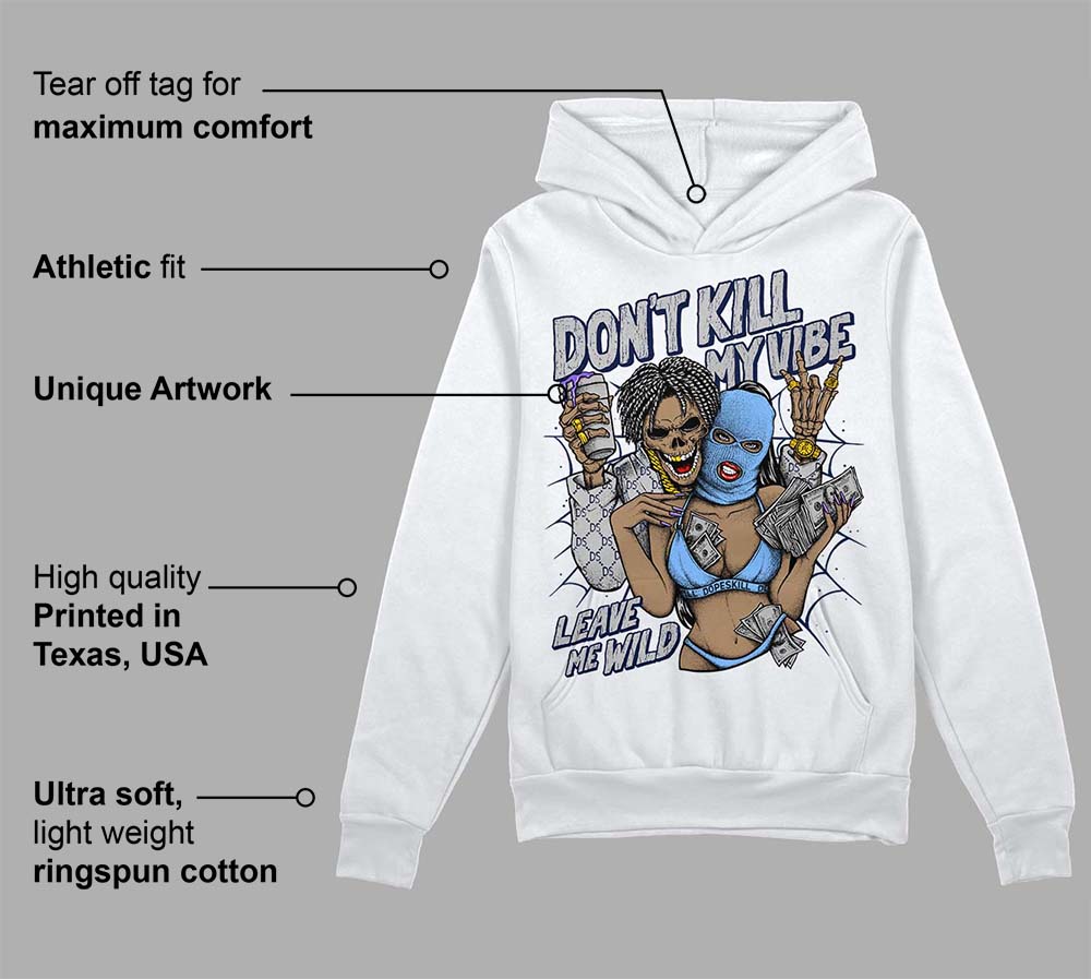 Midnight Navy 5s superstreetwear Hoodie Sweatshirt Don't Kill My Vibe Graphic