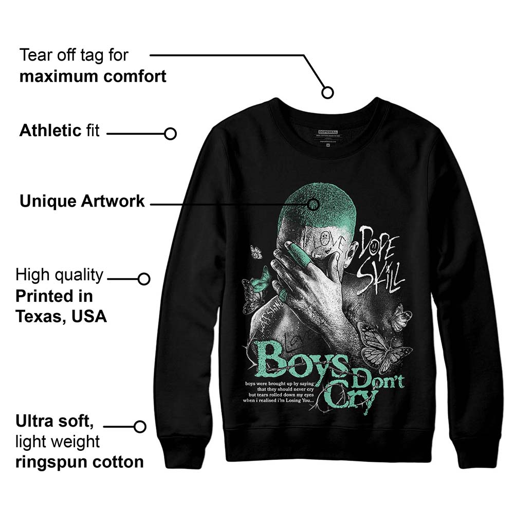 Green Glow 3s superstreetwear Sweatshirt Boys Don't Cry Graphic