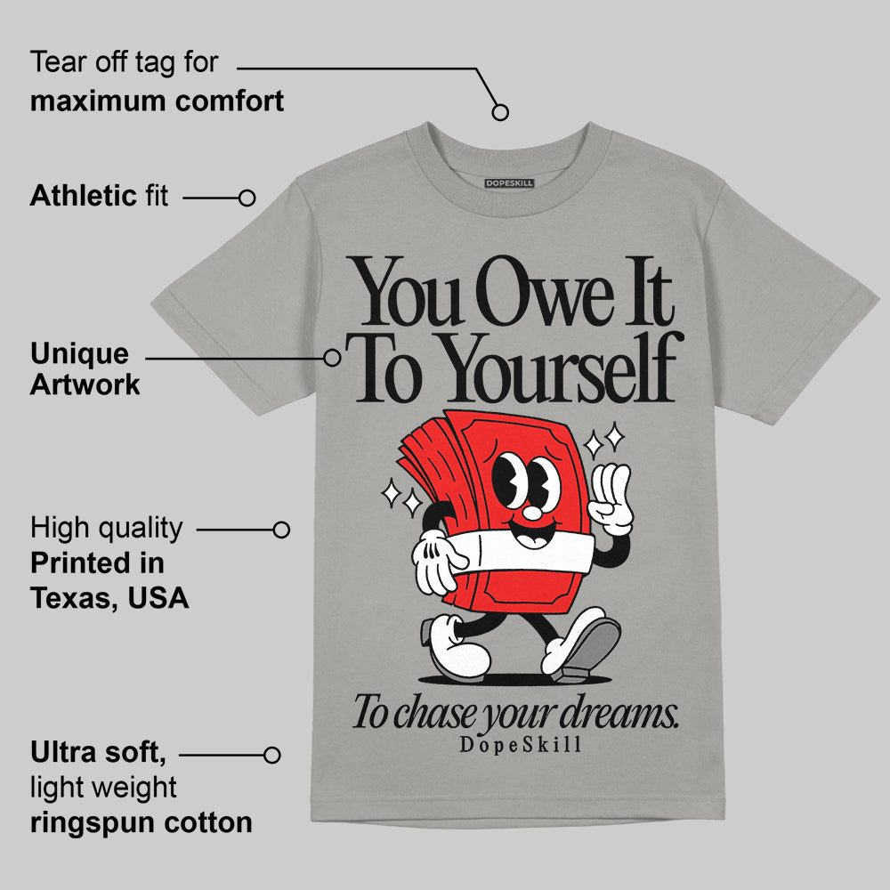 Grey Collection superstreetwear Grey T-shirt Owe It To Yourself Graphic