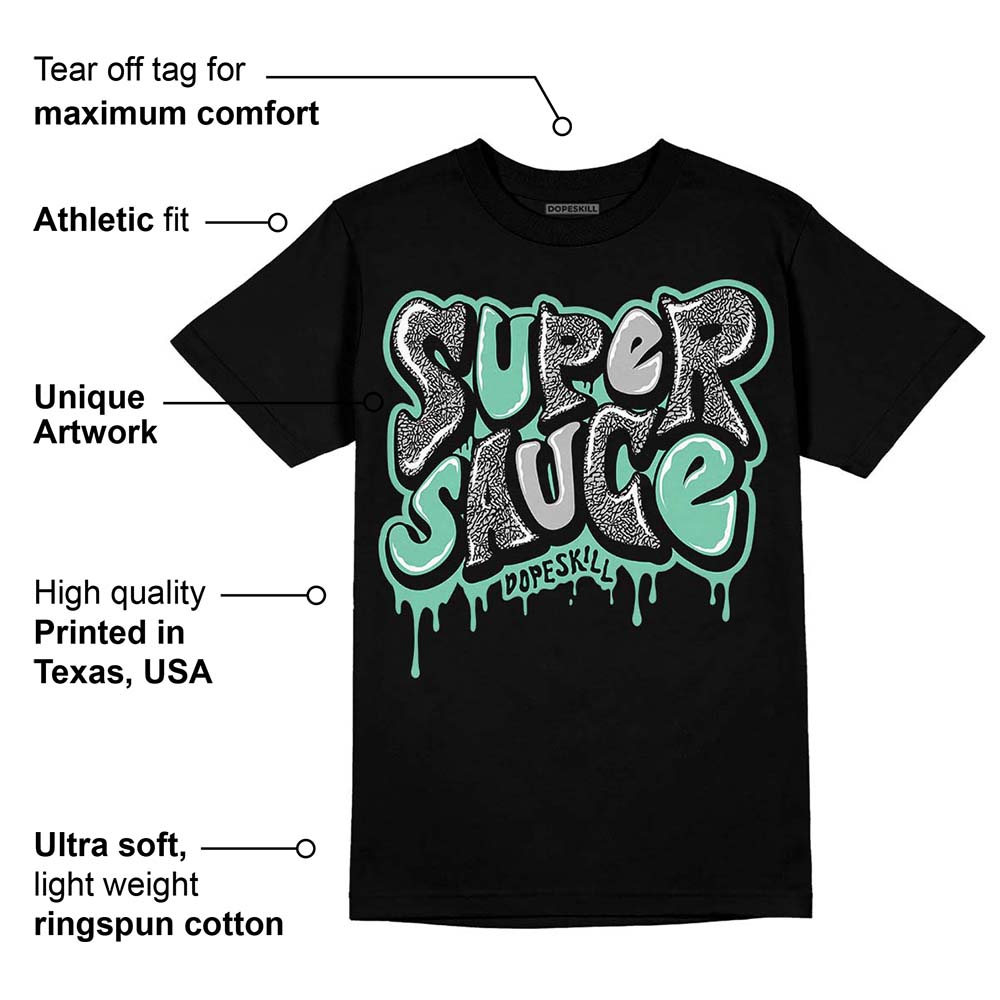 Green Glow 3s superstreetwear T-Shirt Super Sauce Graphic