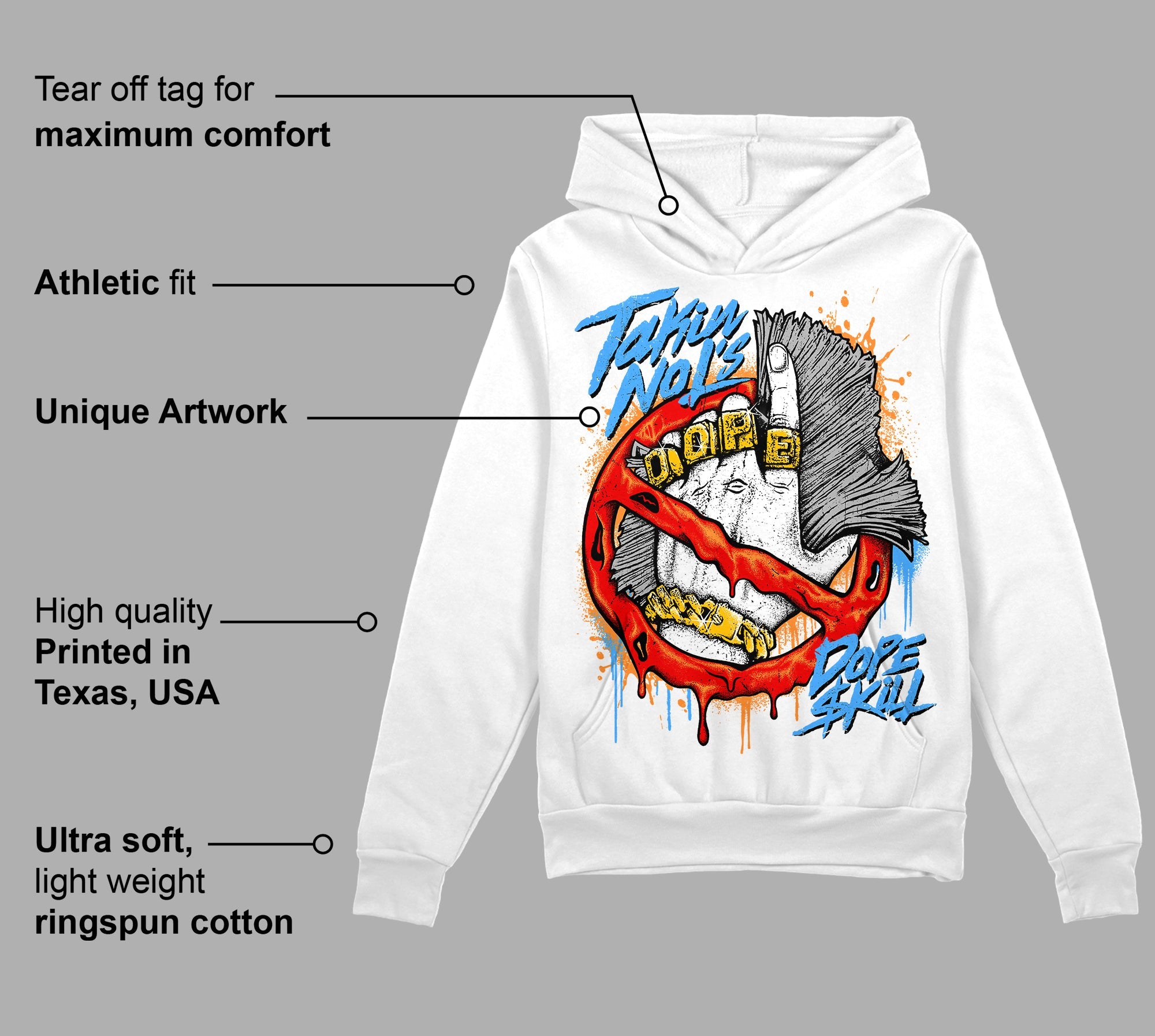 Cherry 11s superstreetwear Hoodie Sweatshirt Takin No L's Graphic