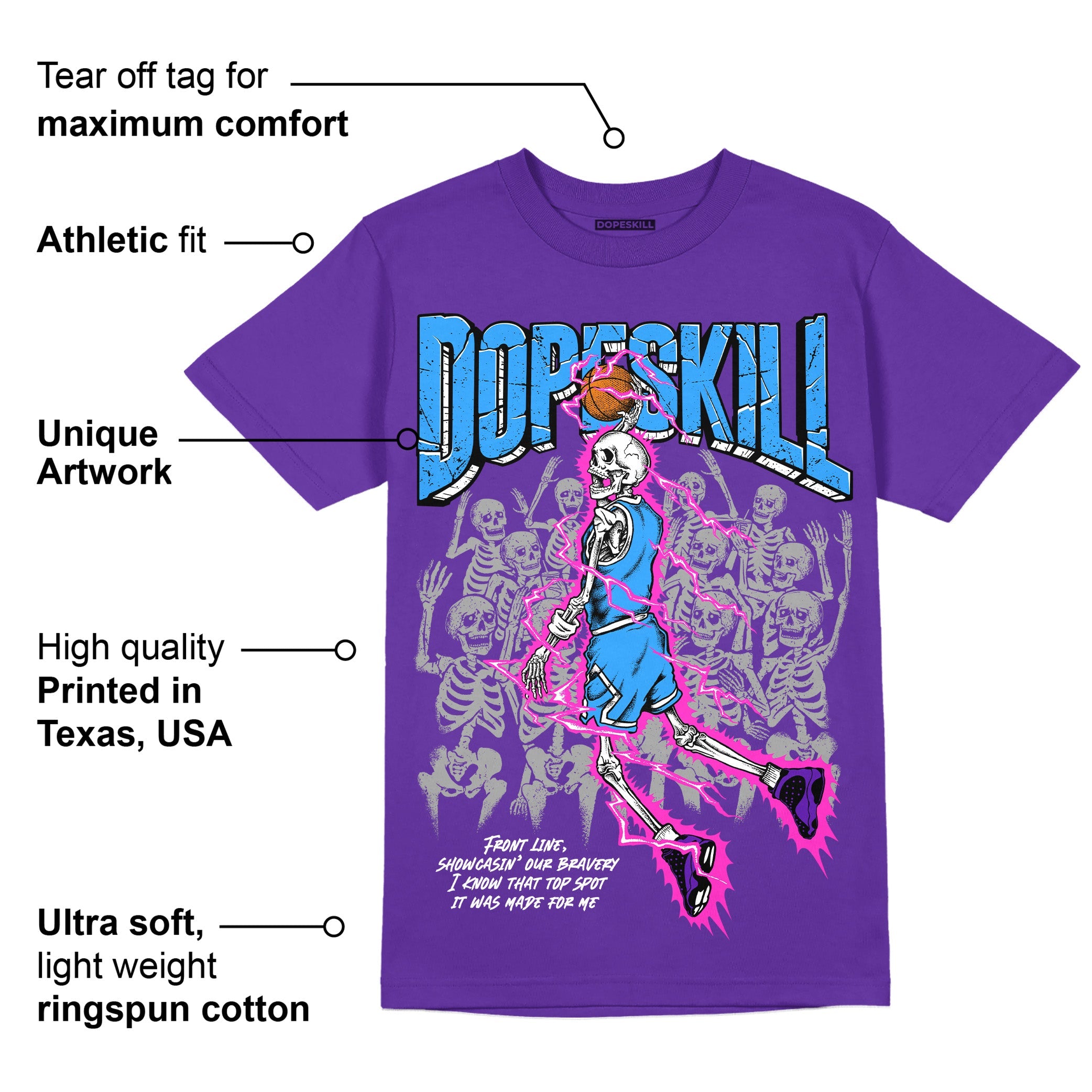 Court Purple 13s superstreetwear Purple T-shirt Thunder Dunk Graphic