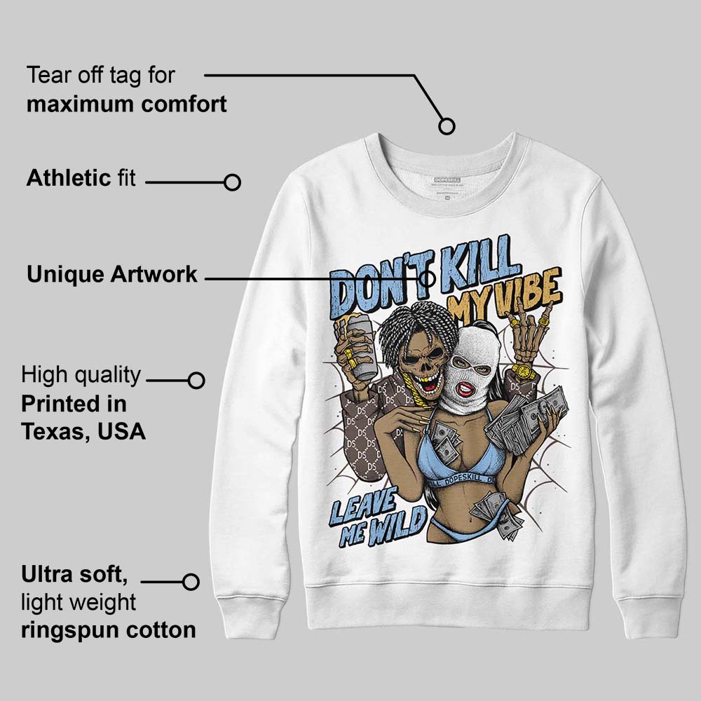 Handball Spezial Light Blue superstreetwear Sweatshirt Don't Kill My Vibe Graphic