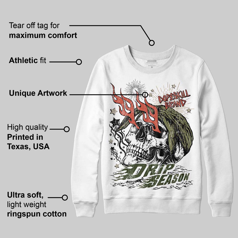 Olive Collection superstreetwear Sweatshirt Drip Season Graphic