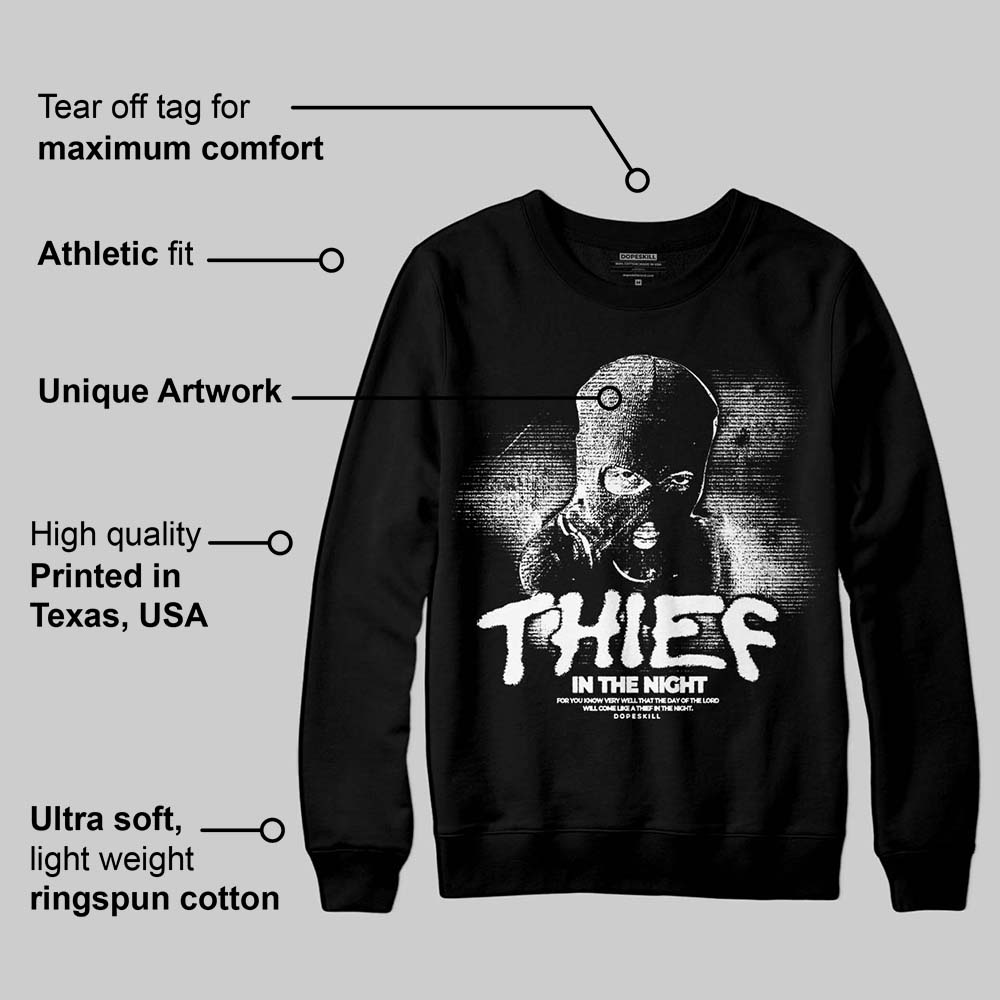 Black and White Collection superstreetwear Sweatshirt Thief In The Night Graphic