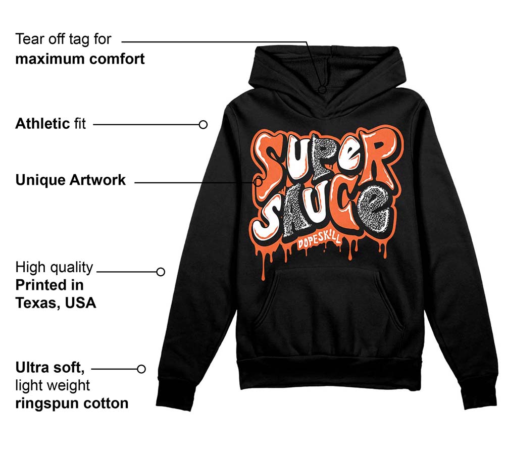 Georgia Peach 3s superstreetwear Hoodie Sweatshirt Super Sauce Graphic