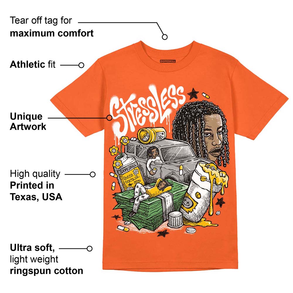 Georgia Peach 3s superstreetwear Orange T-shirt Stressless Graphic