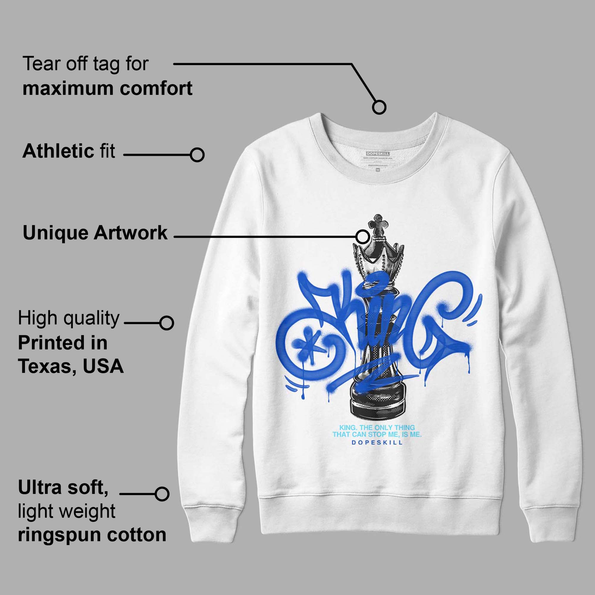 SB Dunk Argon superstreetwear Sweatshirt King Chess Graphic