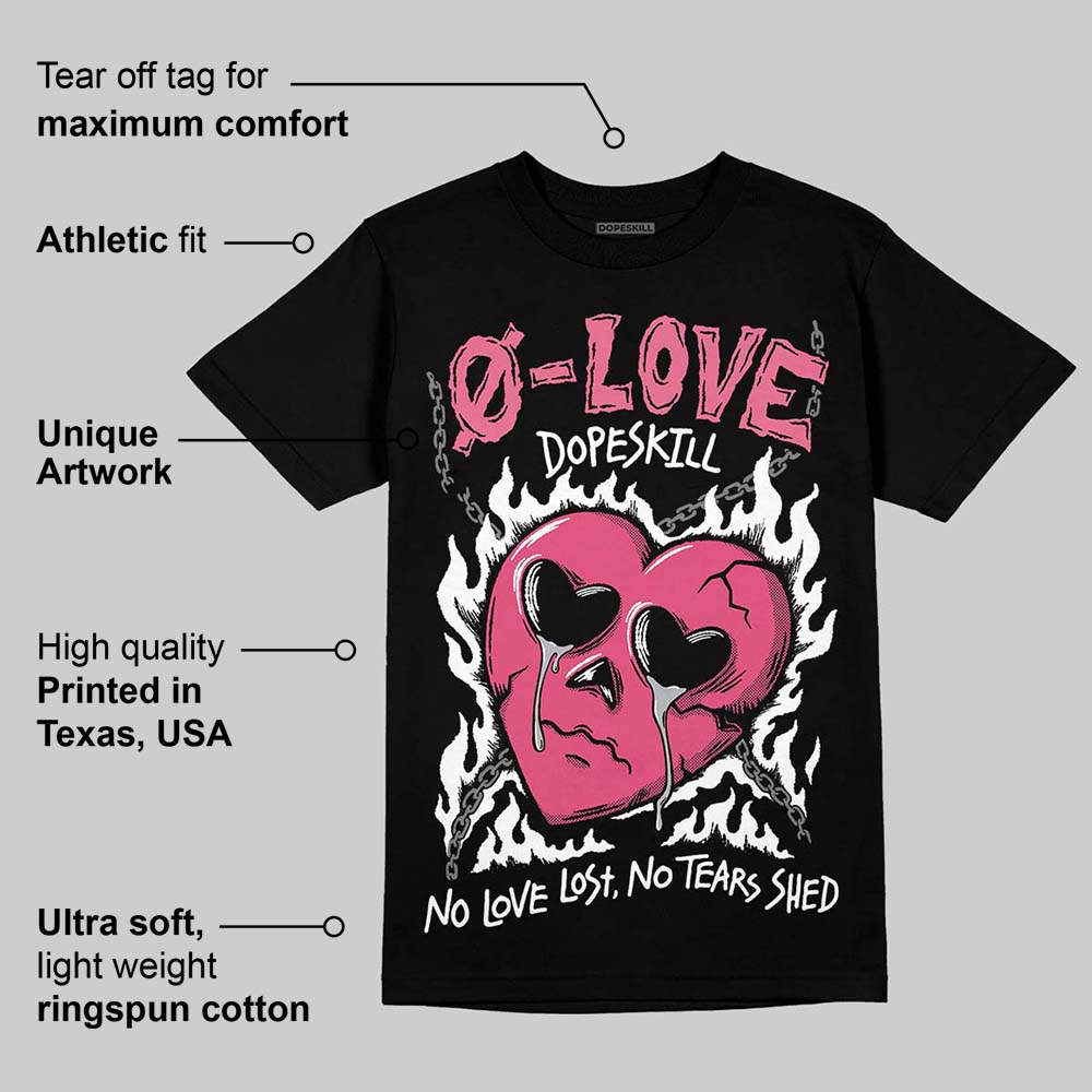 White Fluo Pink superstreetwear T-Shirt Crying Heart Graphic