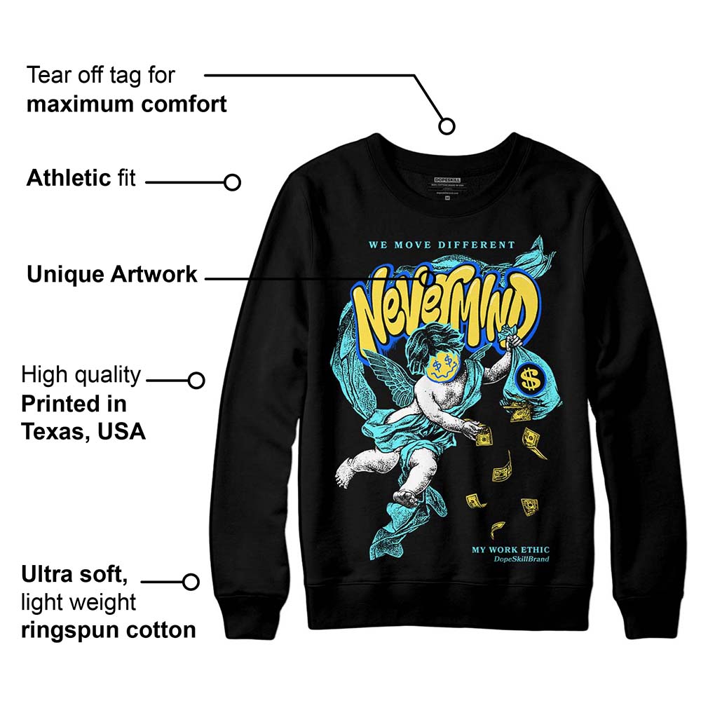 Aqua 5s superstreetwear Sweatshirt Nevermind Graphic