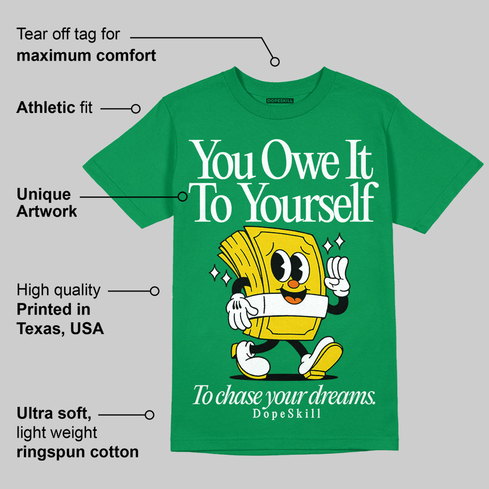 Green Collection superstreetwear Green T-shirt Owe It To Yourself Graphic