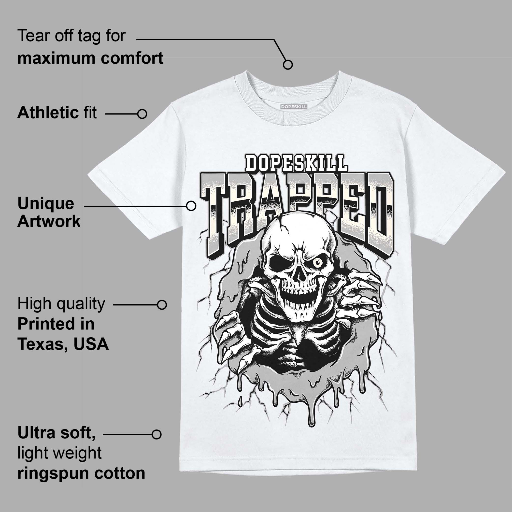 Off Noir 3s superstreetwear T-Shirt Trapped Halloween Graphic