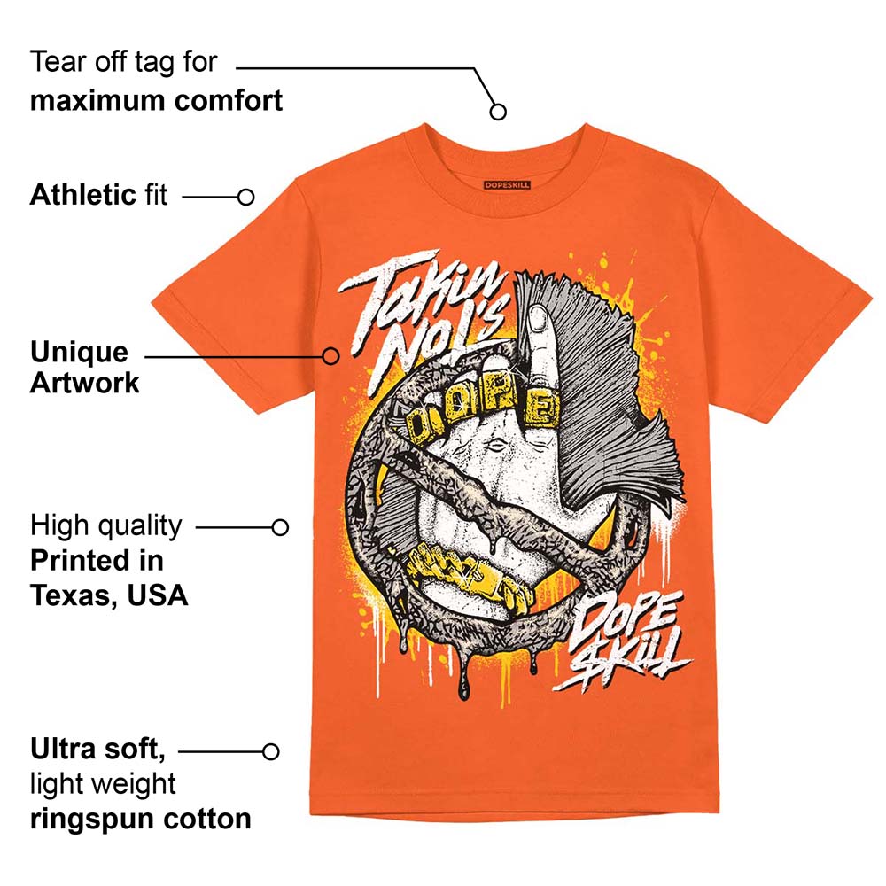 Georgia Peach 3s superstreetwear Orange T-shirt Takin No L's Graphic
