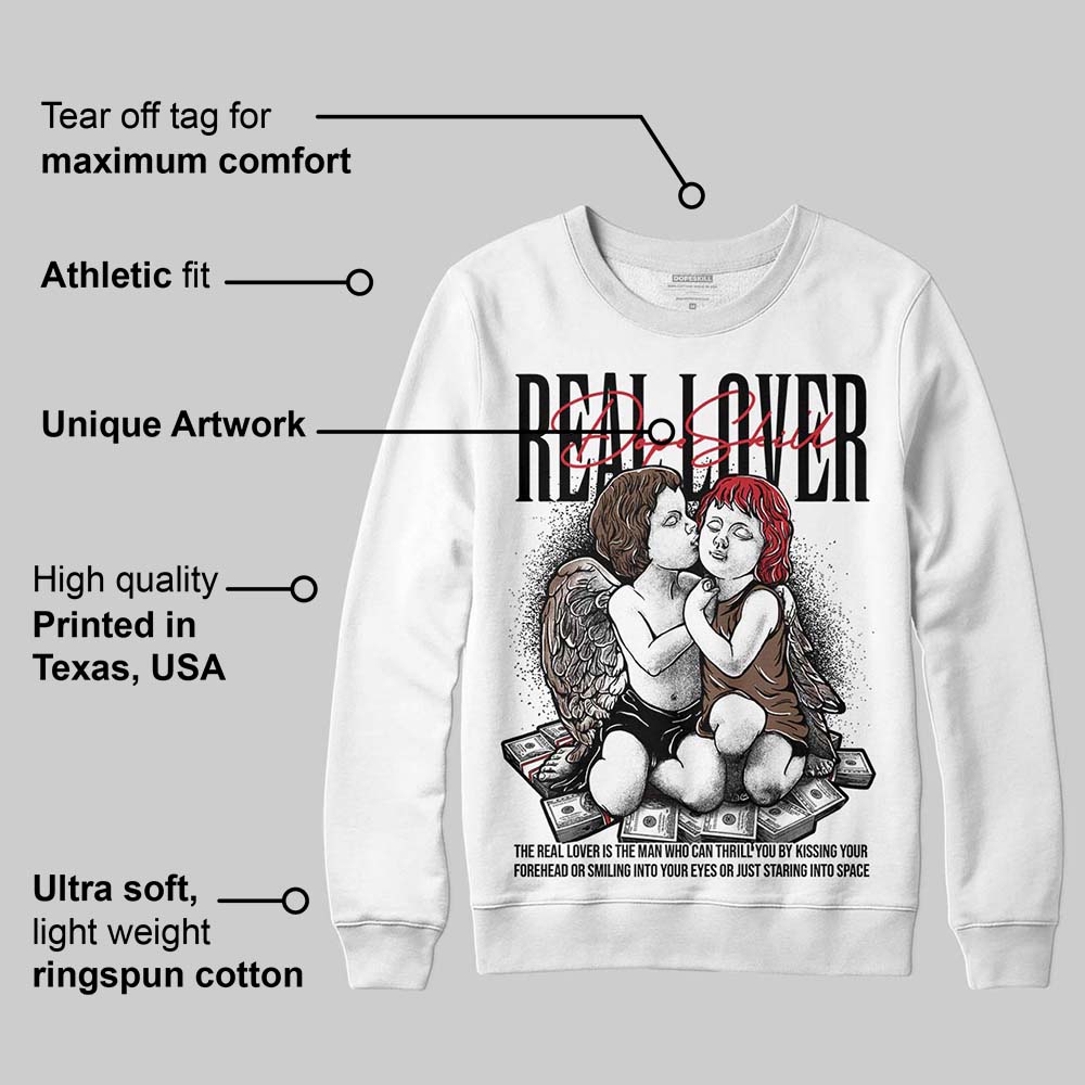 Olive 9s superstreetwear Sweatshirt Real Lover Graphic