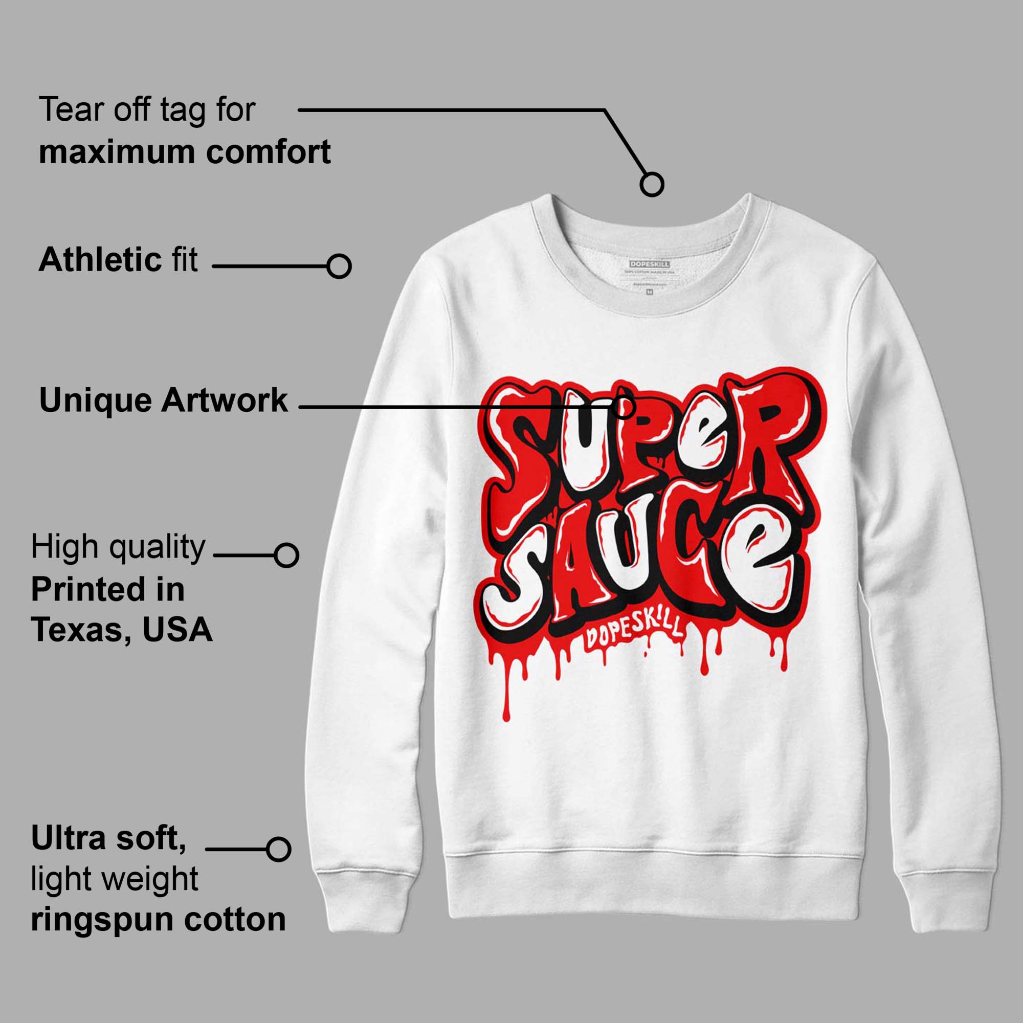 Cherry 12s superstreetwear Sweatshirt Super Sauce Graphic