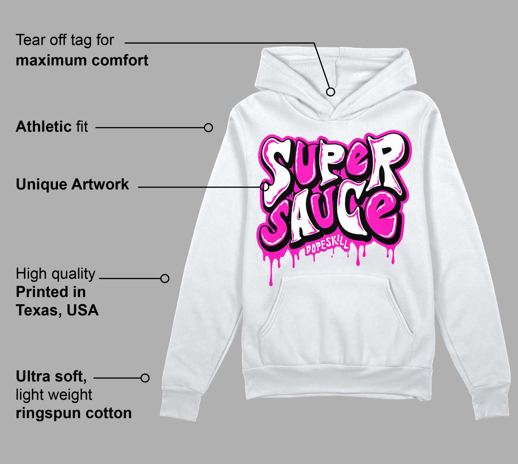 Dunk Low Active Fuchsia superstreetwear Hoodie Sweatshirt Super Sauce Graphic