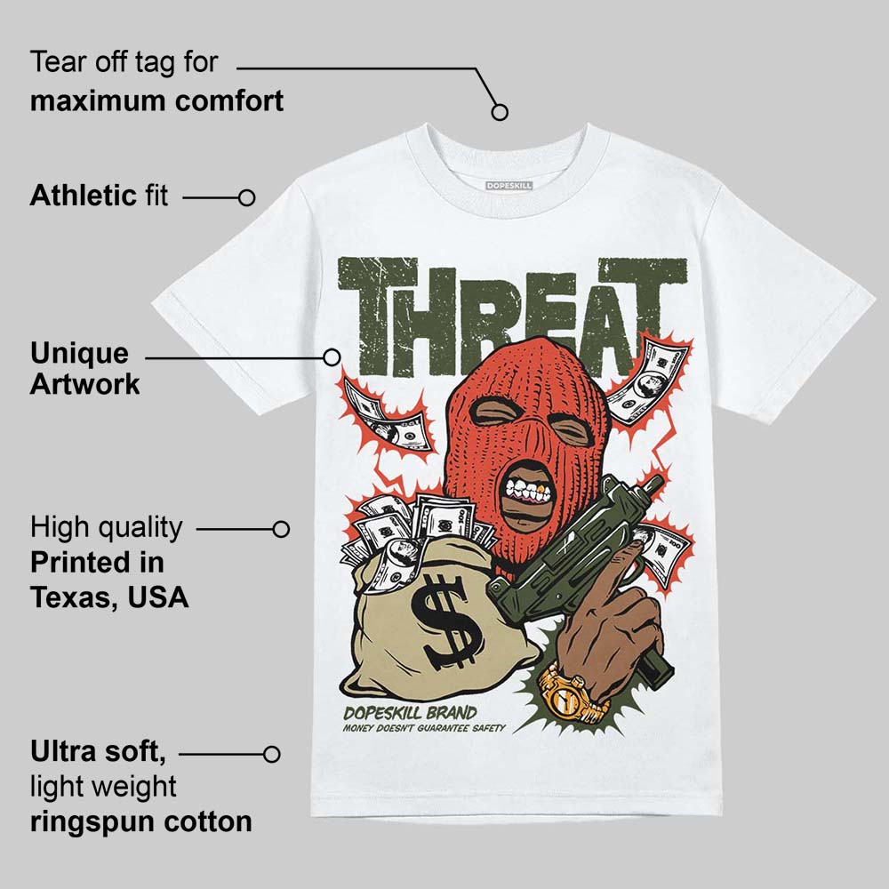 Olive Collection superstreetwear T-Shirt Under Threat Graphic