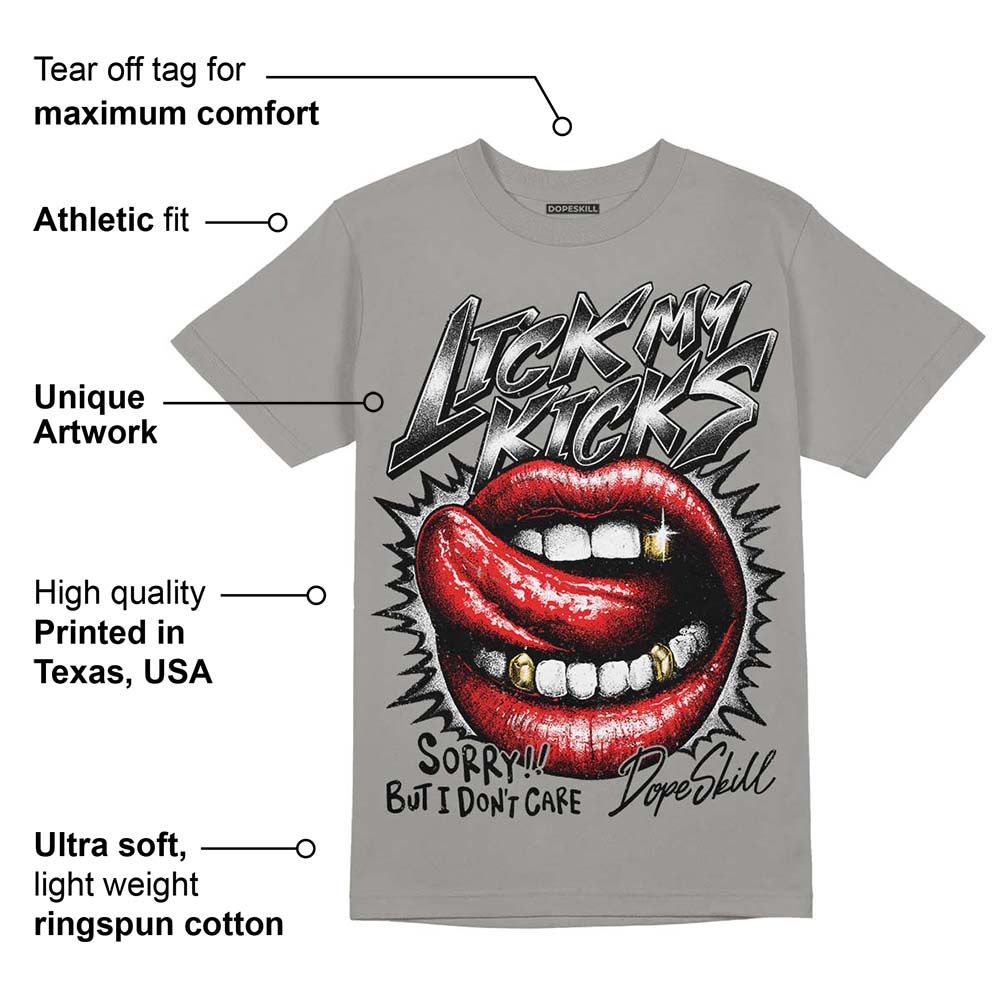 Grey Collection superstreetwear Grey T-shirt Lick My Kicks Graphic