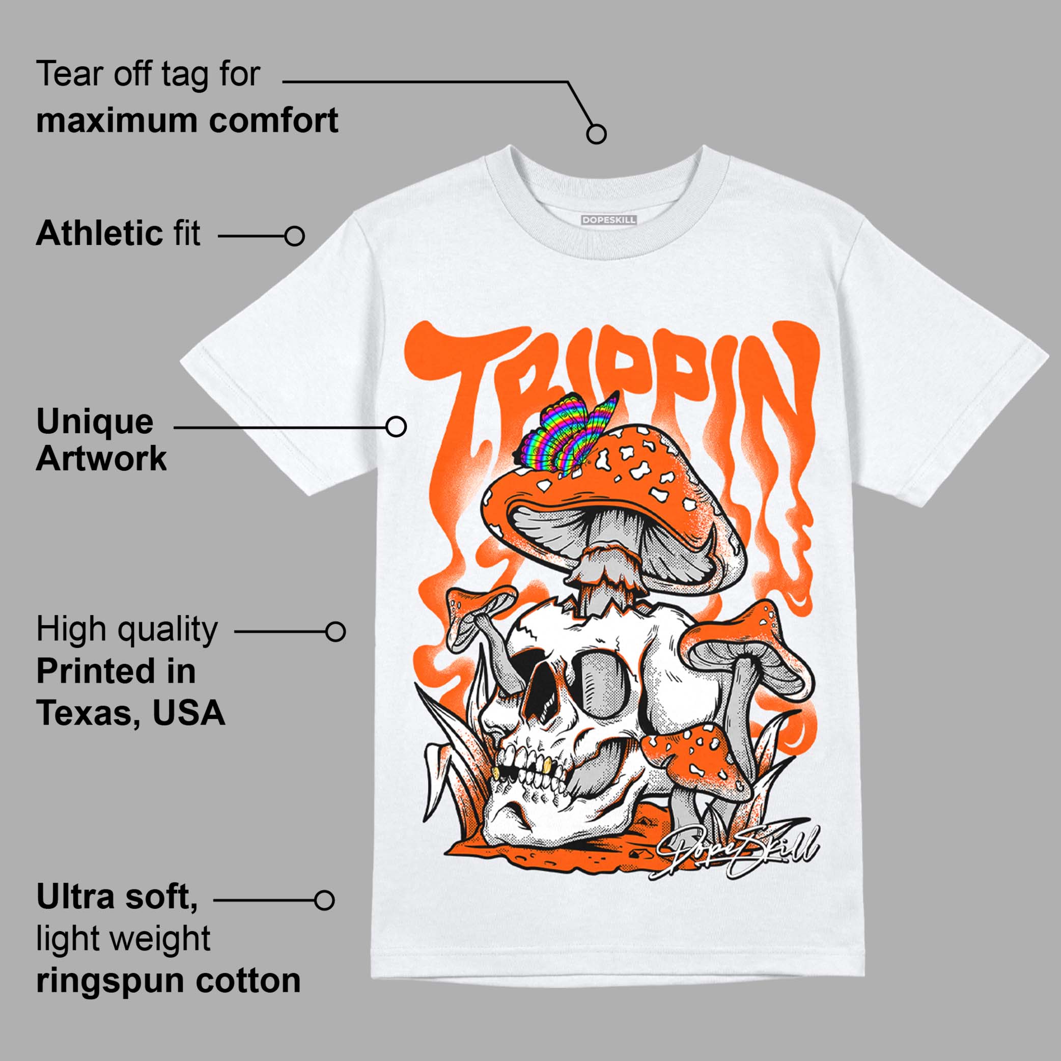 Orange Milk superstreetwear T-Shirt Trippin Graphic