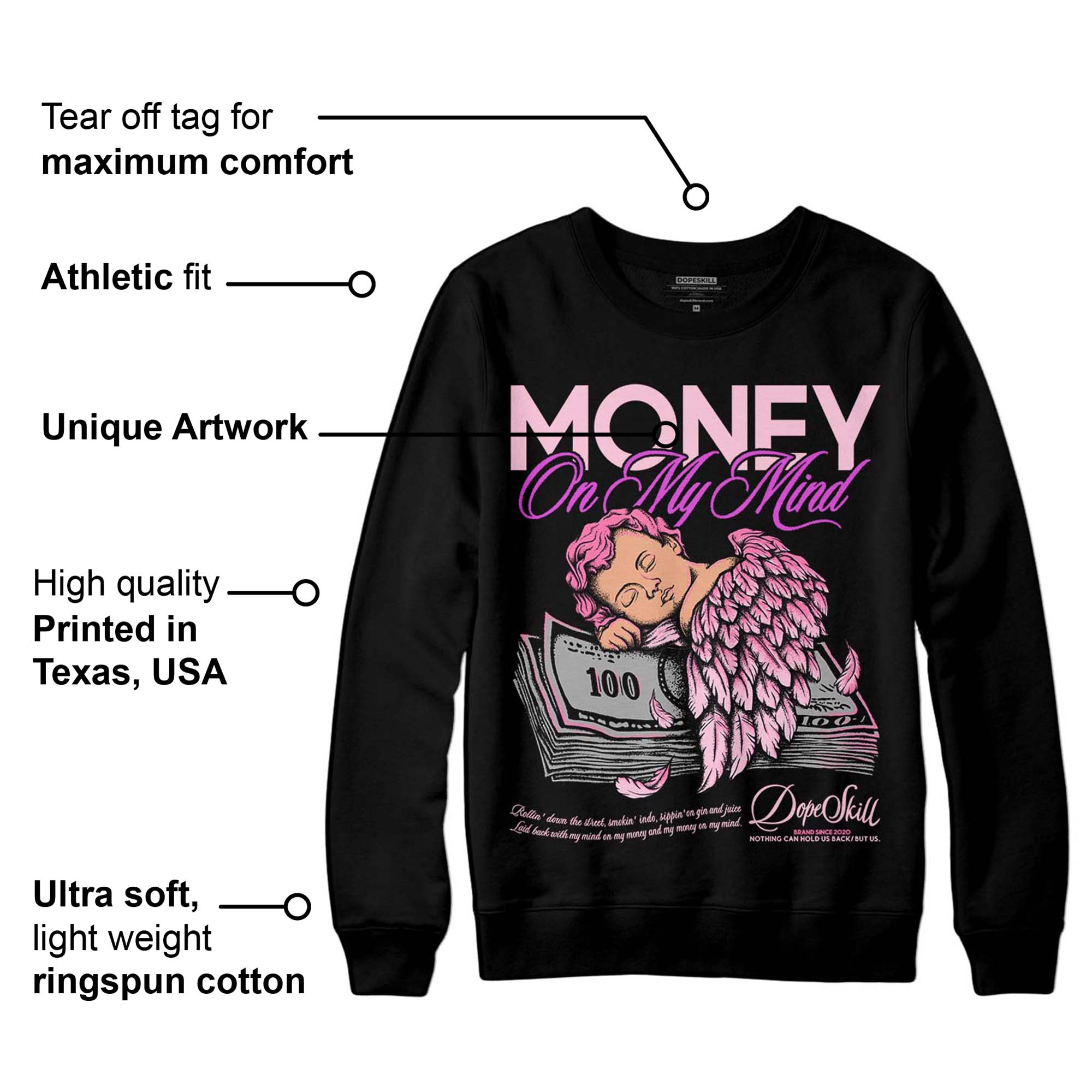 Dunk Low Pink Foam superstreetwear Sweatshirt MOMM Graphic