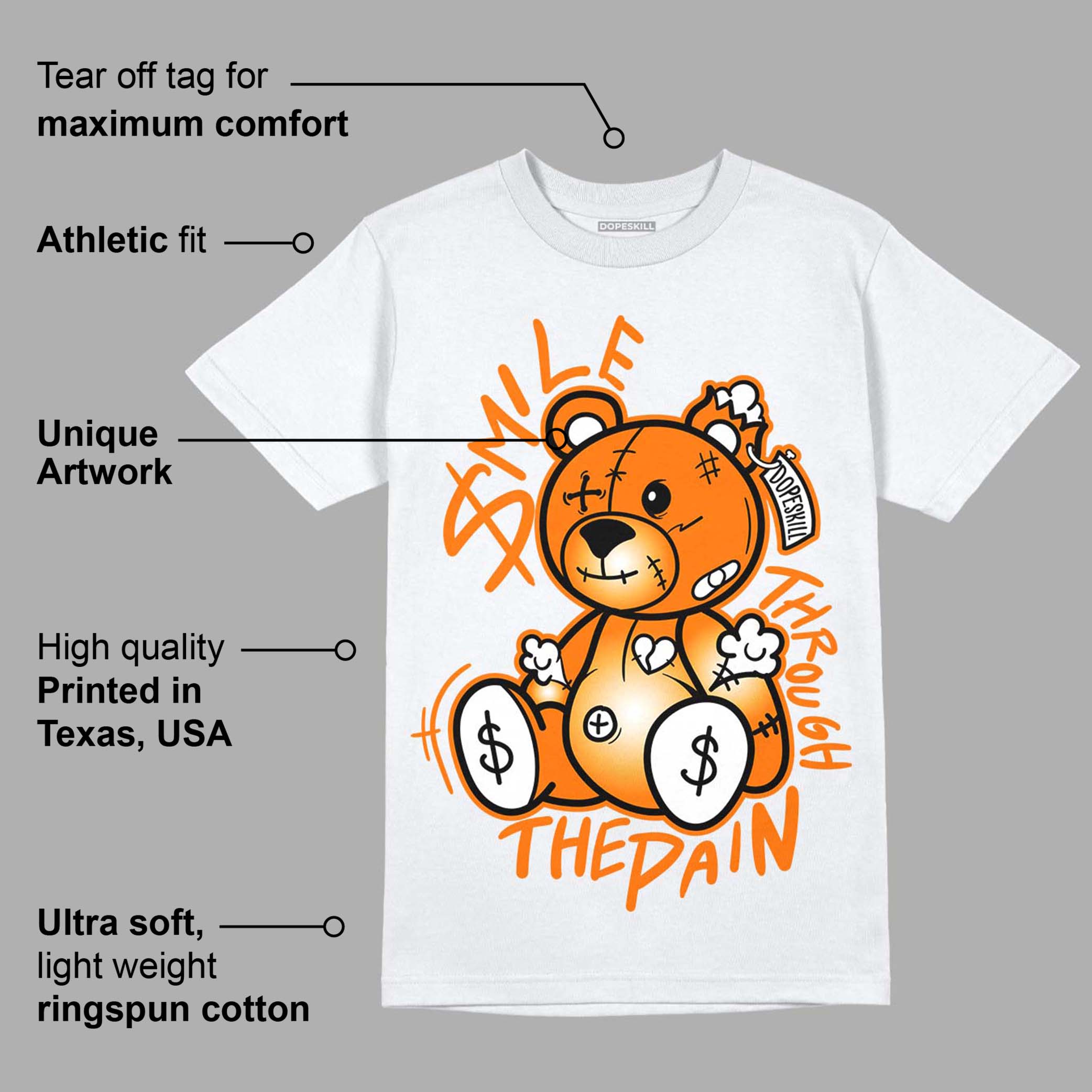 Dunk Low Magma Orange superstreetwear T-Shirt BEAN Graphic