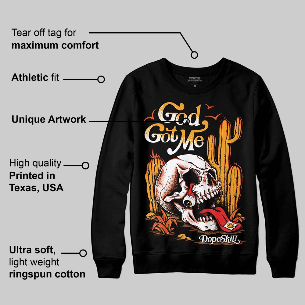 Black Taxi 12s superstreetwear Sweatshirt God Got Me Graphic