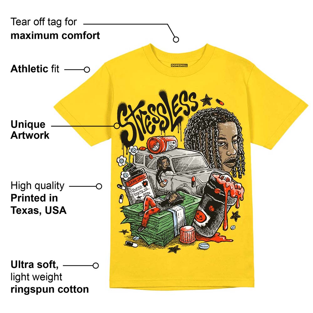 Yellow Ochre 6s superstreetwear Yellow T-shirt Stressless Graphic