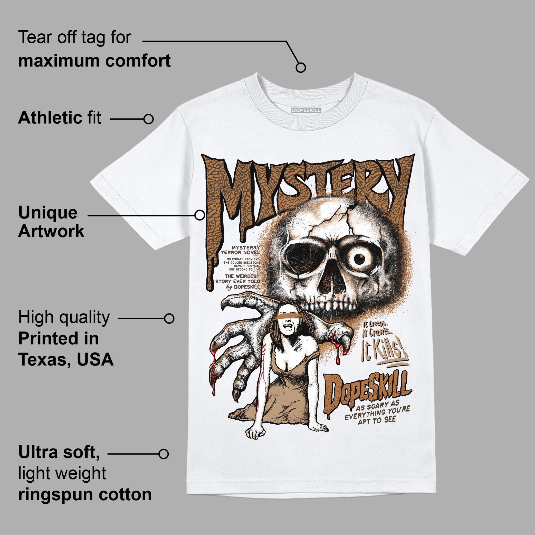 Palomino 3s superstreetwear T-Shirt Mystery Ghostly Grasp Graphic