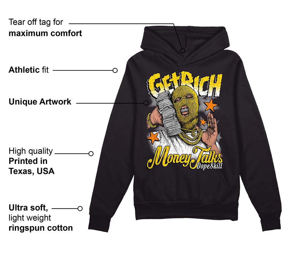 Yellow Ochre 6s superstreetwear Hoodie Sweatshirt Get Rich Graphic