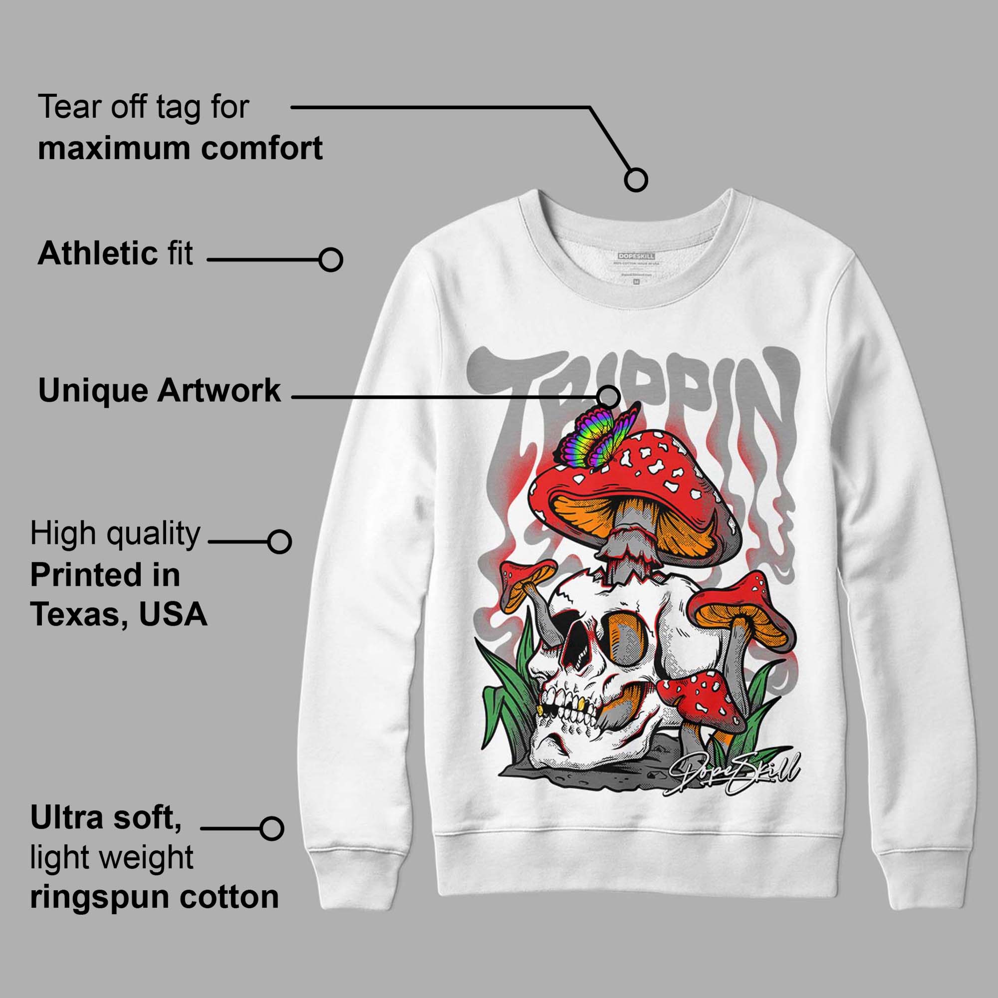 Grey Collection superstreetwear Sweatshirt Trippin Graphic
