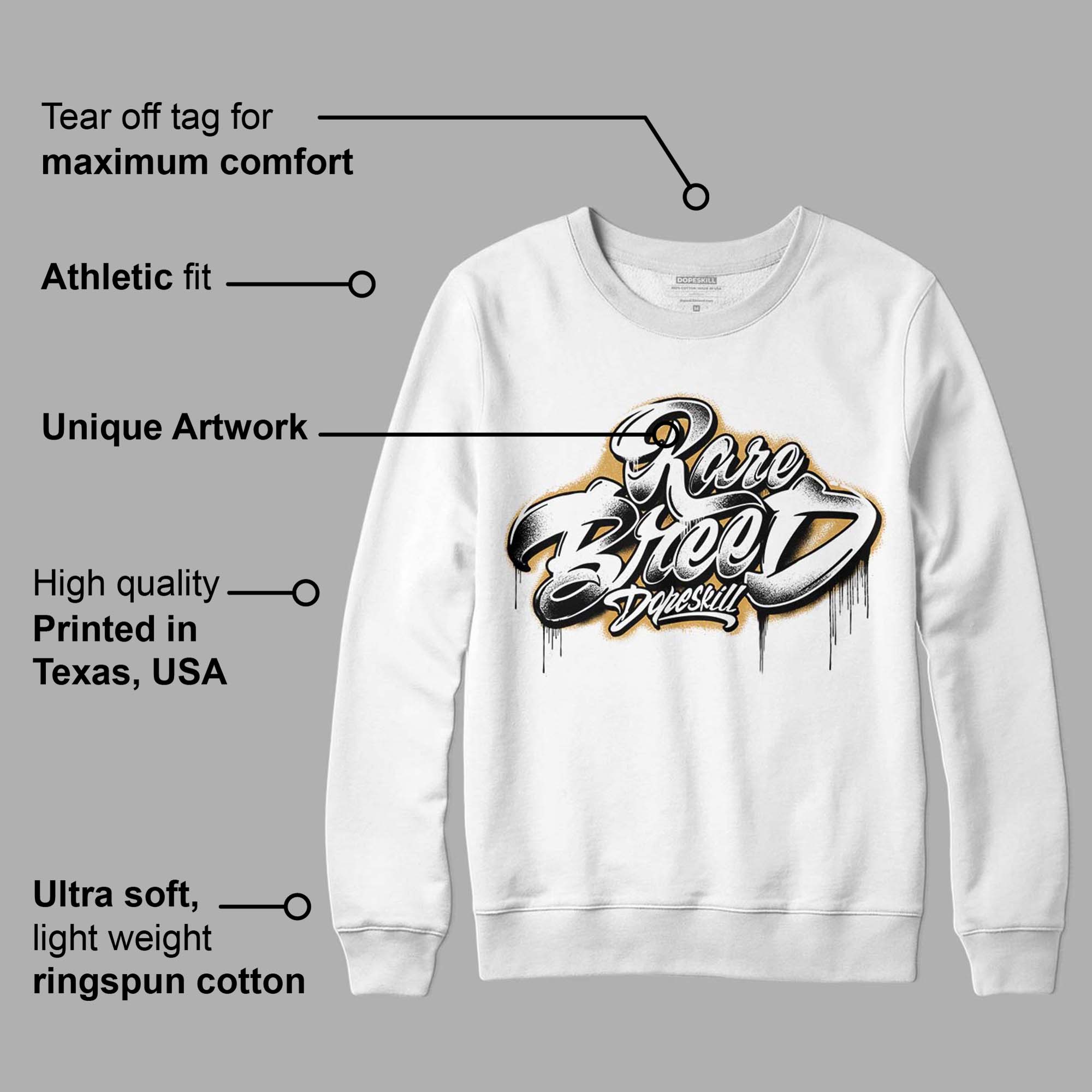 Gratitude 11s superstreetwear Sweatshirt Rare Breed Type Graphic