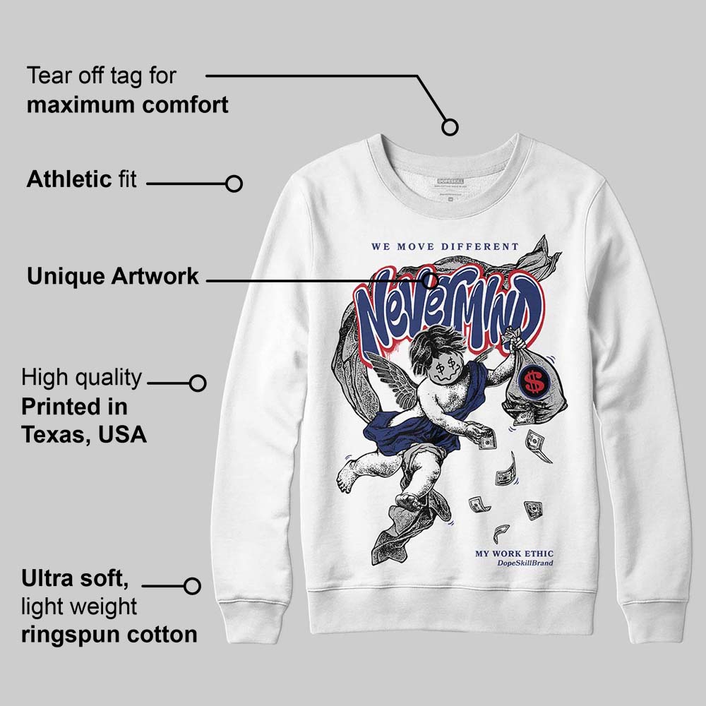 Rare Air Deep Royal Blue 1s superstreetwear Sweatshirt Nevermind Graphic