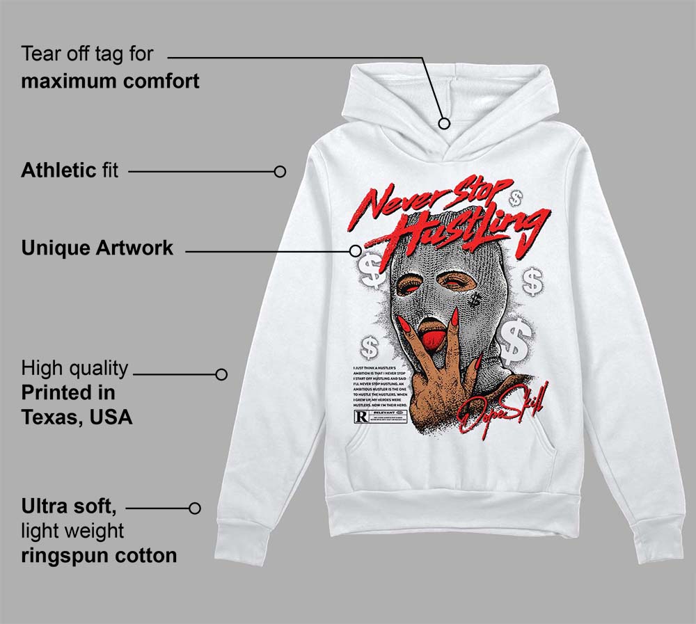 Grey Collection superstreetwear Hoodie Sweatshirt Never Stop Hustling Graphic