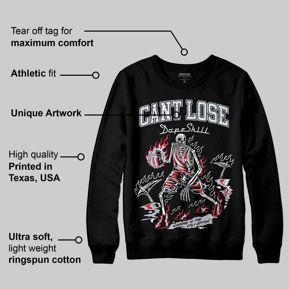 Black Metallic Reimagined 5s superstreetwear Sweatshirt Cant Lose Graphic