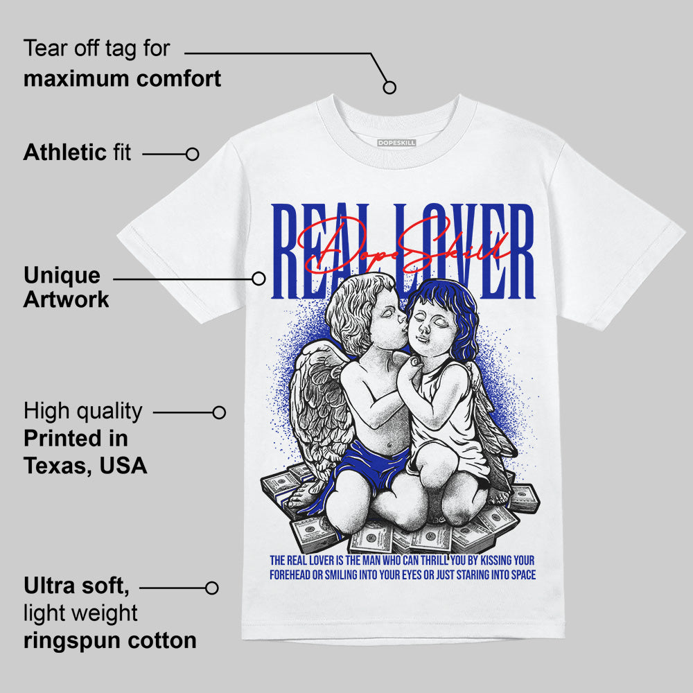 Racer Blue White Dunk Low superstreetwear T-Shirt Real Lover Graphic