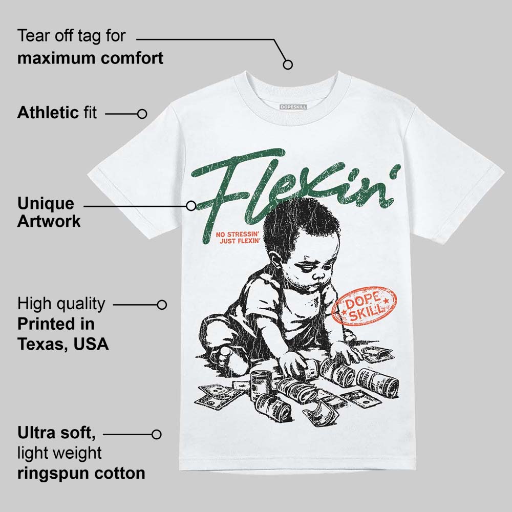 Dunk Team Dark Green Orange superstreetwear T-Shirt Flexin' Graphic