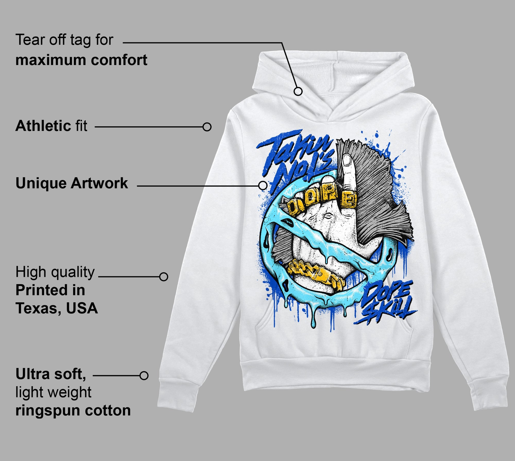 SB Dunk Argon superstreetwear Hoodie Sweatshirt Takin No L's Graphic