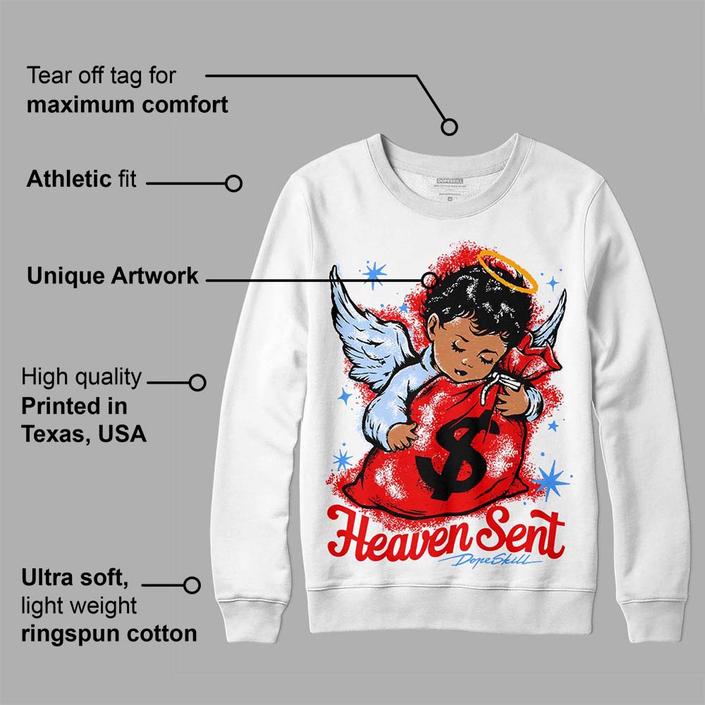 Cherry 11s superstreetwear Sweatshirt Heaven Sent Graphic