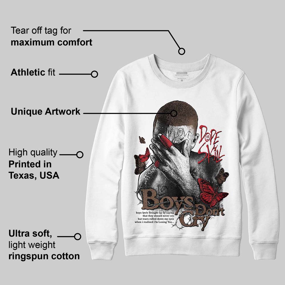 Olive 9s superstreetwear Sweatshirt Boys Don't Cry Graphic