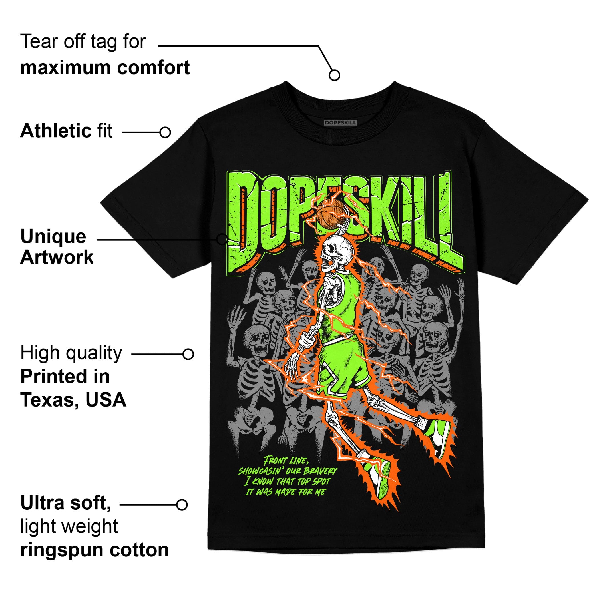 Neon Green Collection superstreetwear T-Shirt Thunder Dunk Graphic