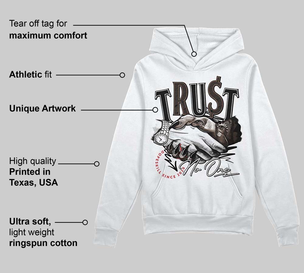 Olive 9s superstreetwear Hoodie Sweatshirt Trust No One Graphic