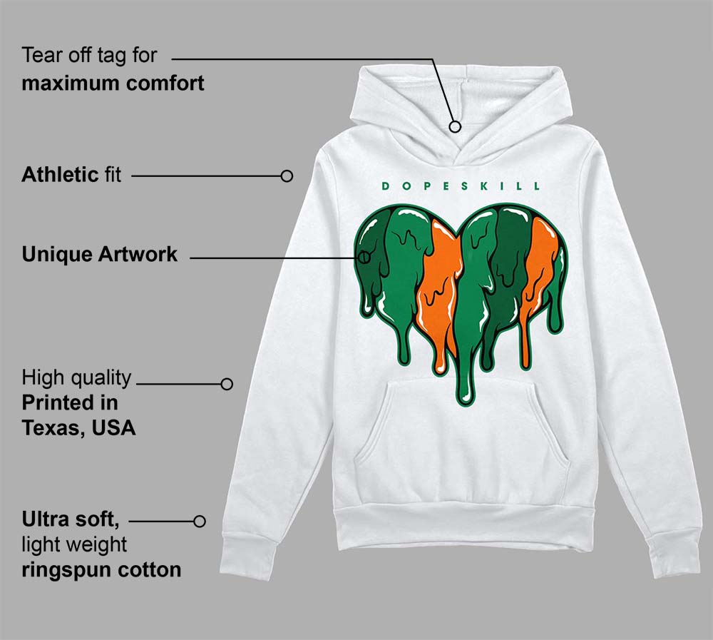 Green Collection superstreetwear Hoodie Sweatshirt Slime Drip Heart Graphic