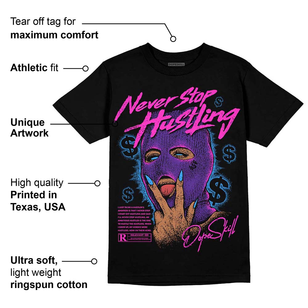 PURPLE Collection superstreetwear T-Shirt Never Stop Hustling Graphic